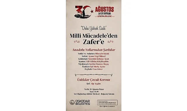 Üsküdar’da 30 Ağustos Zafer Bayramı Coşkuyla Kutlanacak