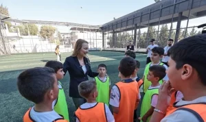 Başkan Mutlu Kış Spor Okulları’nda çocuklarla buluştu