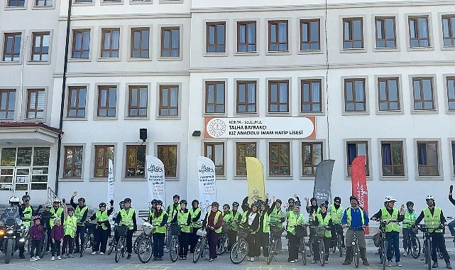 Konya Büyükşehir’in “Bisiklet Dostu Okul” Projesiyle Öğrenciler Pedal Çeviriyor
